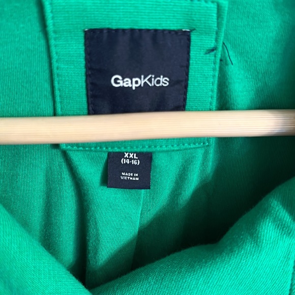 Bright Green Gap Kids coat/blazer size XXL 14/16 - Picture 2 of 5